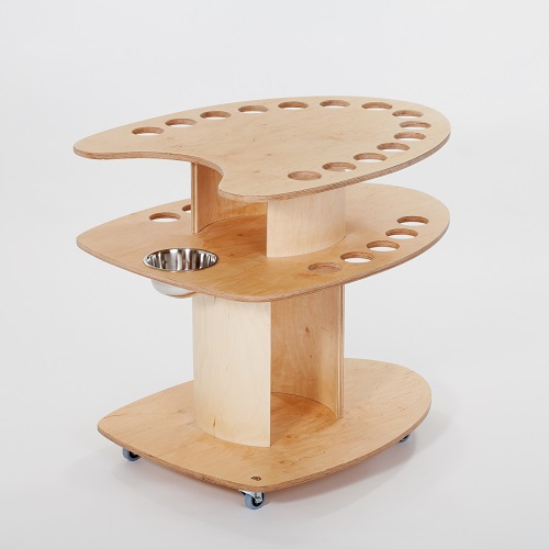 Getränkewagen trinkbar Holz auf Rollen - Kindermöbel mahalinchen GmbH